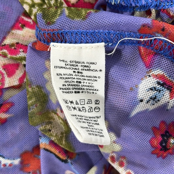 Free People Havana Blue Floral Print Sleeveless Surplice top, sz XS - Picture 13 of 13